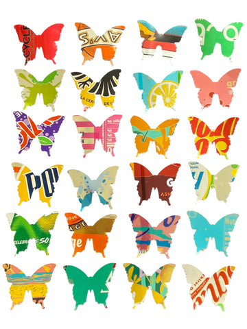 Aluminum Can Confetti and Shapes #1 Butterflies