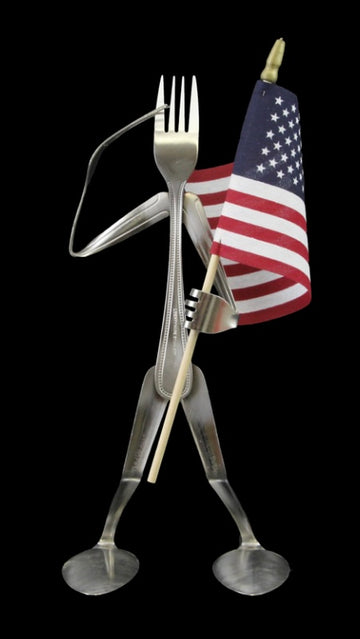 Forked Up Art Patriot Fork