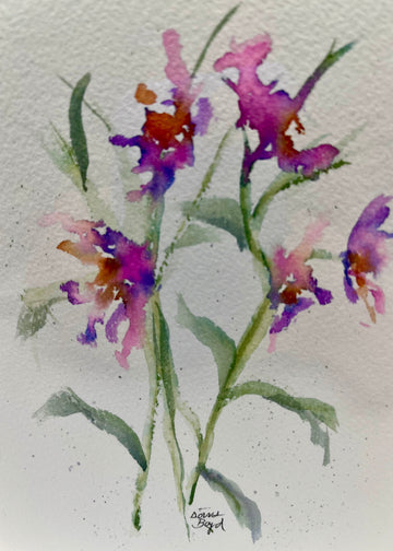 Watercolor Hand Painted
