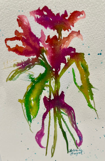 Watercolor Hand Painted