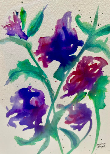 Watercolor Hand Painted