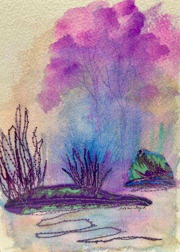 Watercolor Hand Painted
