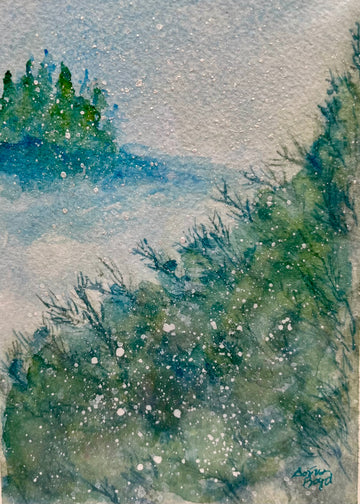 Watercolor Hand Painted