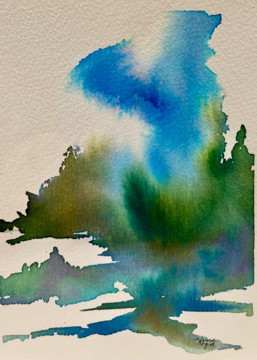 Watercolor Hand Painted