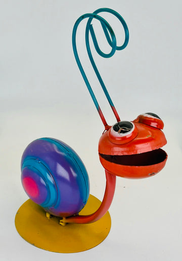 Repurposed Metal Art Snail small