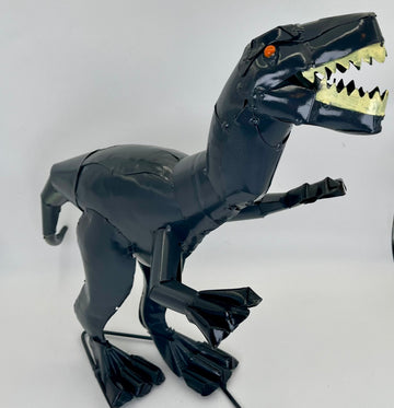 Repurposed Metal Art Dinosaur
