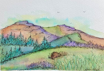 Water Color Hand Painted