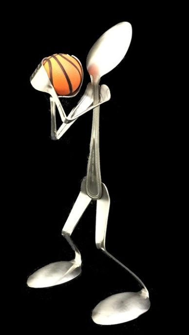 Forked Up Art Basketball Player Spoon