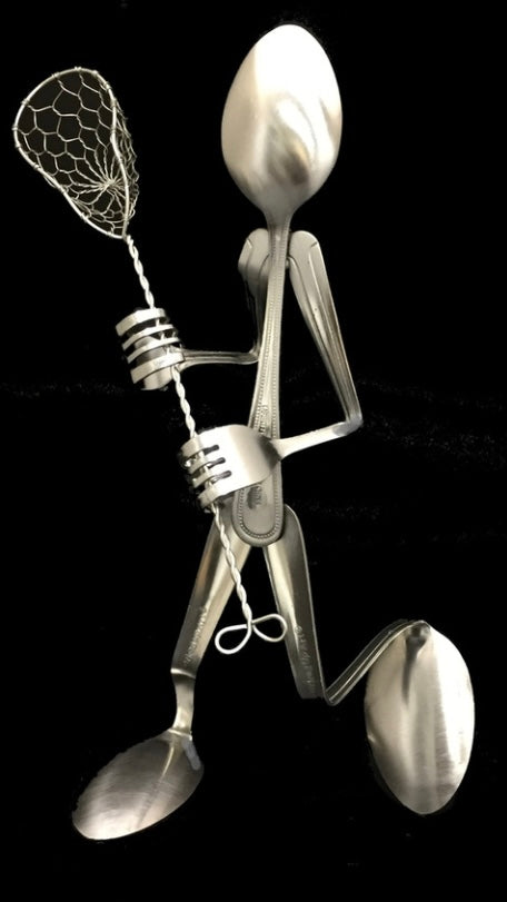 Forked Up Art Lacrosse Player Spoon