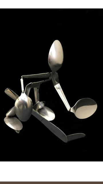 Forked Up Art Hockey Goalie Spoon