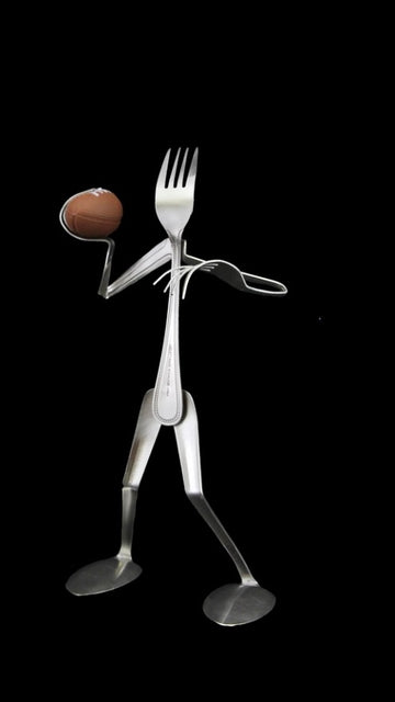 Forked Up Art Football Player Fork