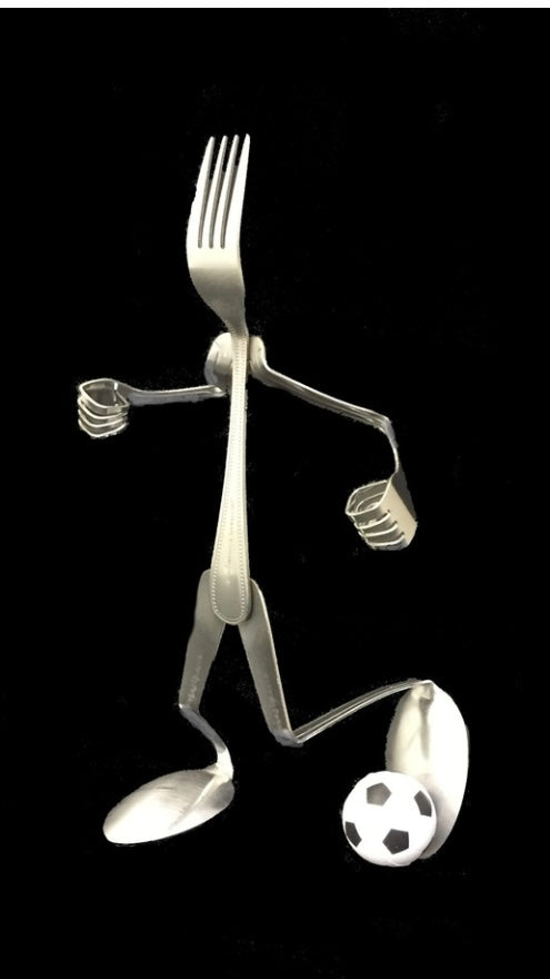 Forked Up Art Soccer Fork