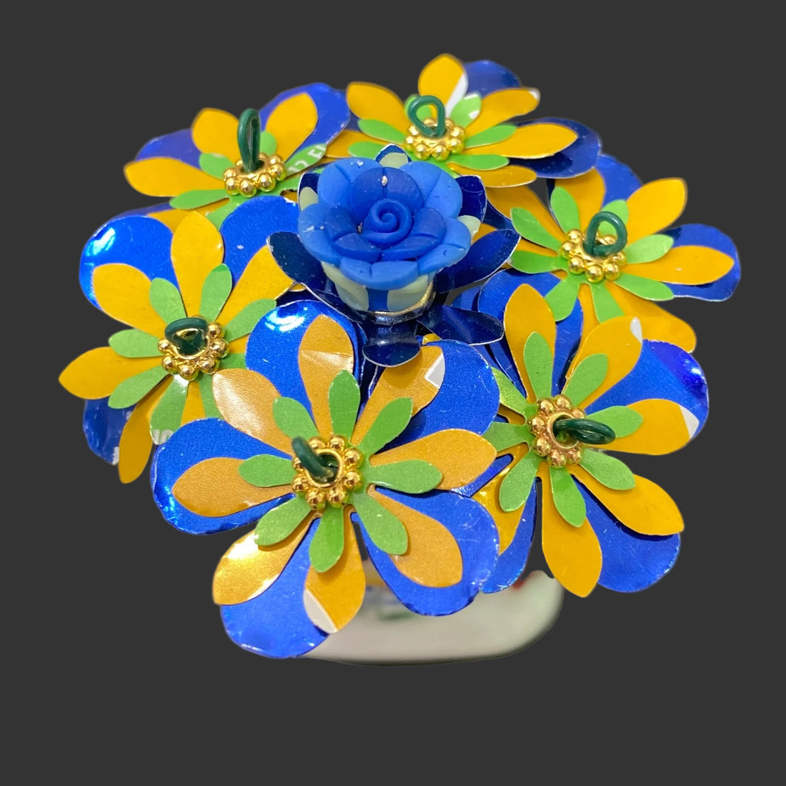 Aluminum Can Art Flower Bouquets