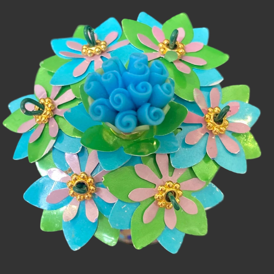 Aluminum Can Art Flower Bouquets