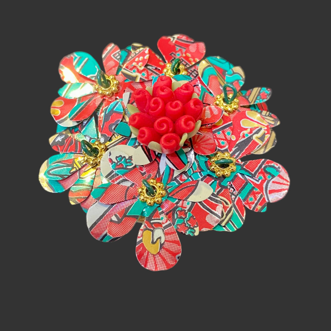 Aluminum Can Art Flower Bouquets