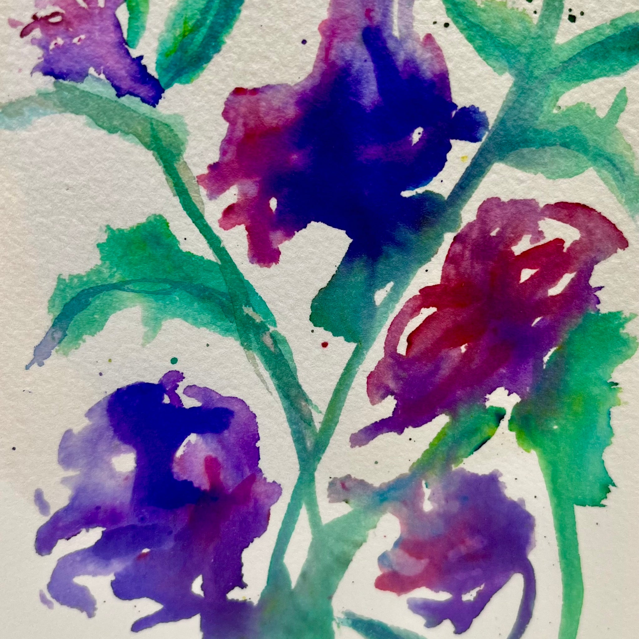 Watercolor Hand Painted
