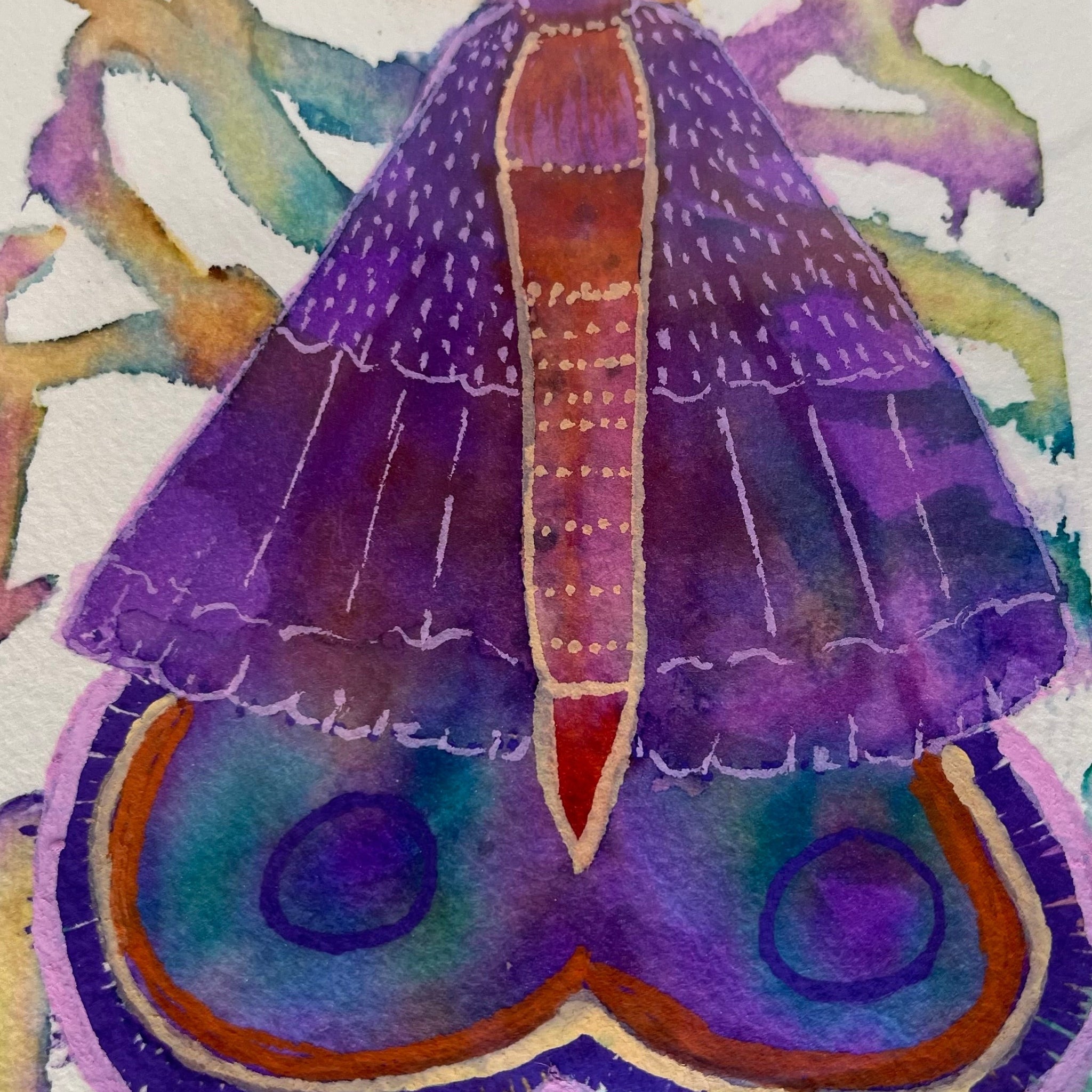 Watercolor Hand Painted