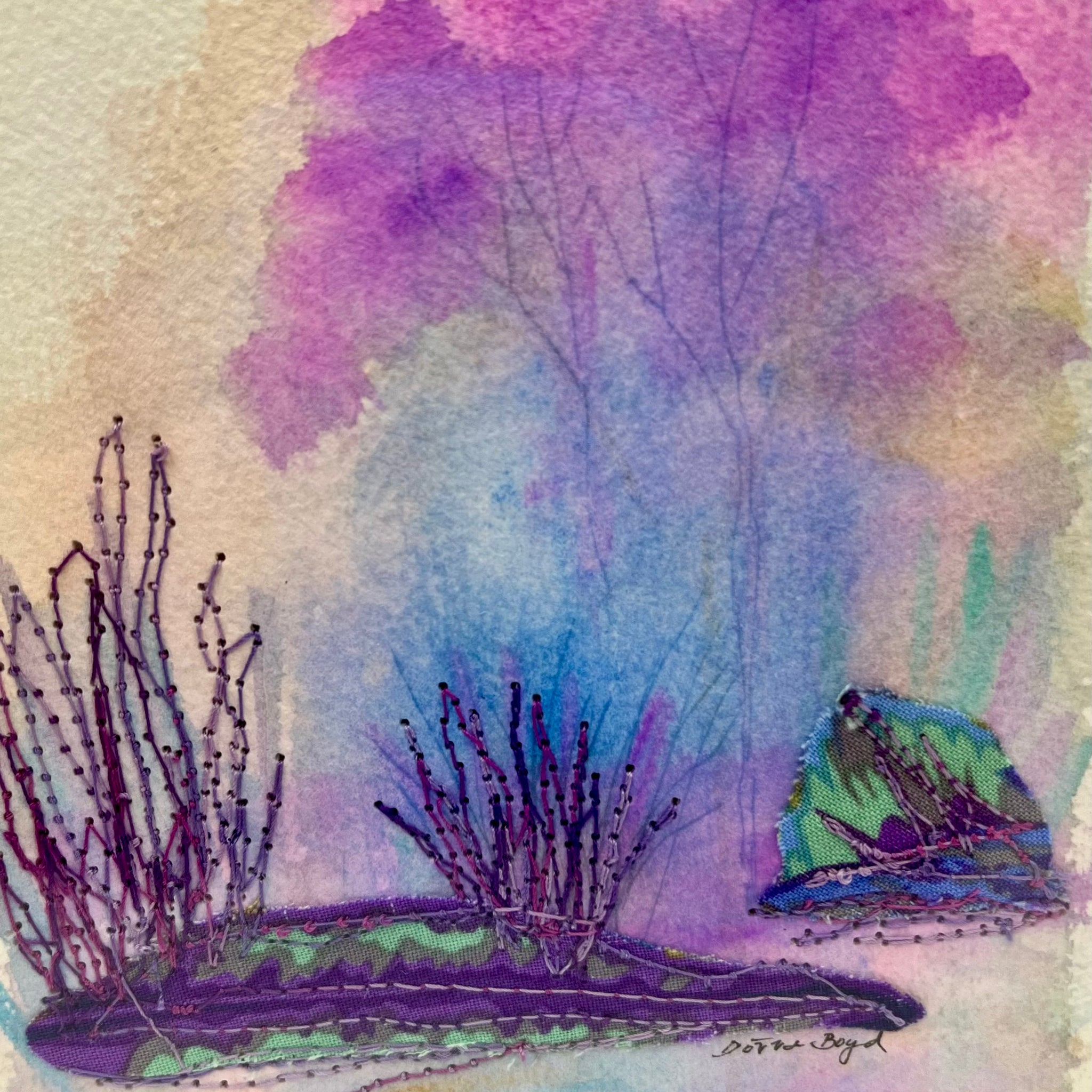 Watercolor Hand Painted