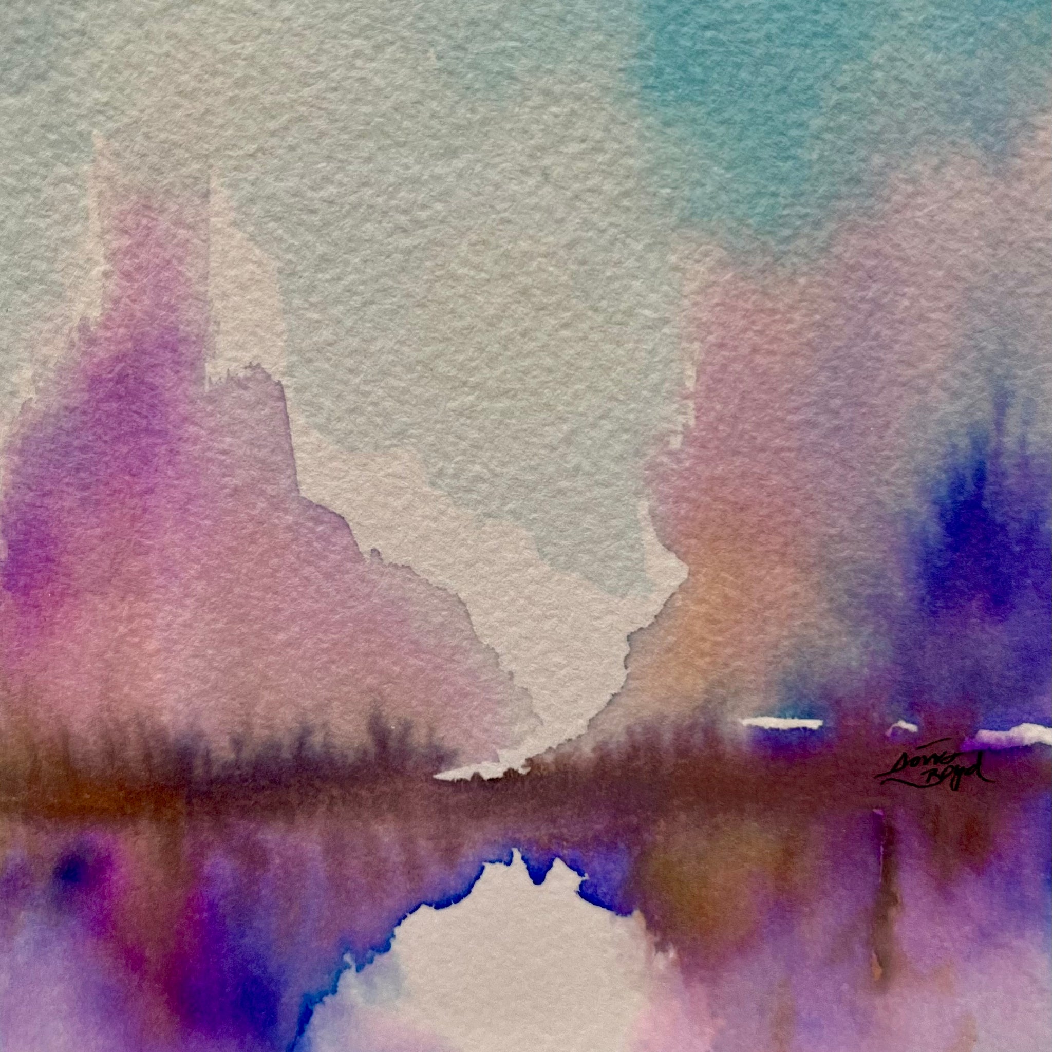 Watercolor Hand Painted