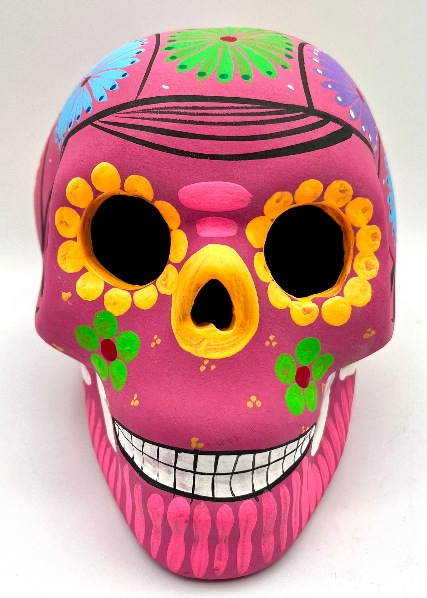 Imports Hand Painted Skull Black Light Paint