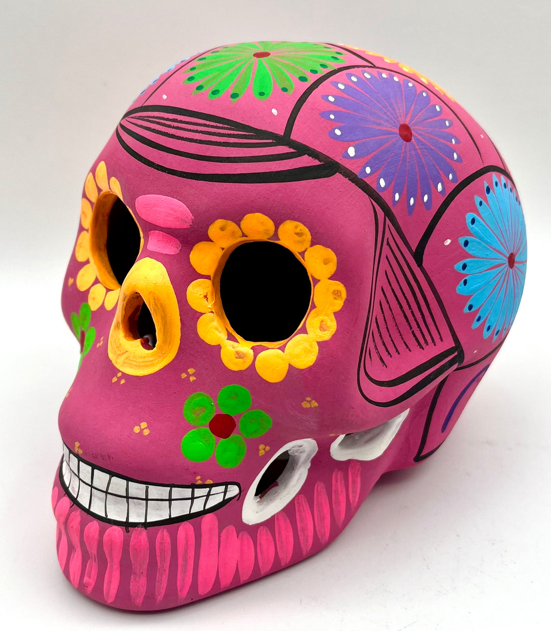 Imports Hand Painted Skull Black Light Paint