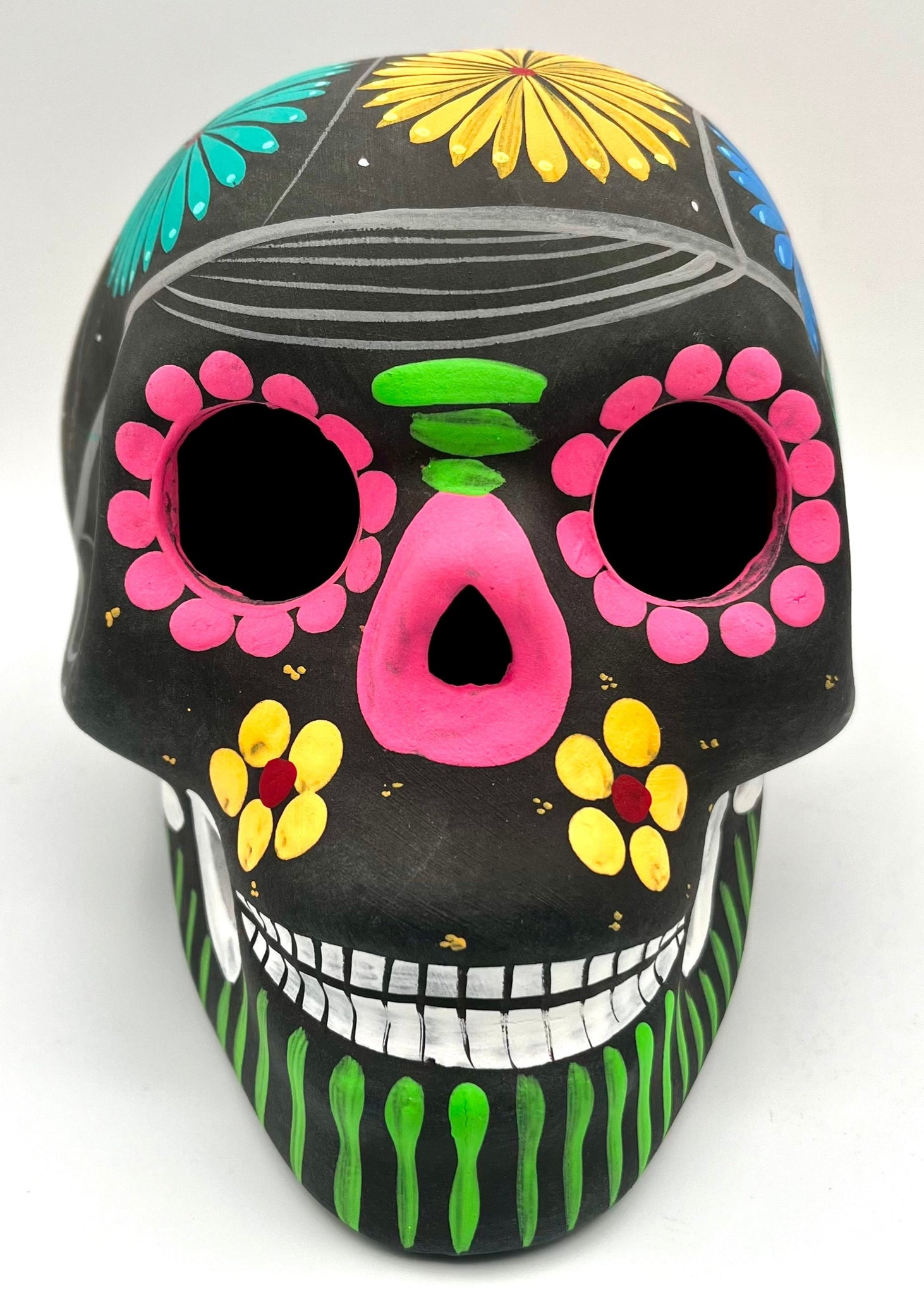 Imports Hand Painted Skull Black Light Paint