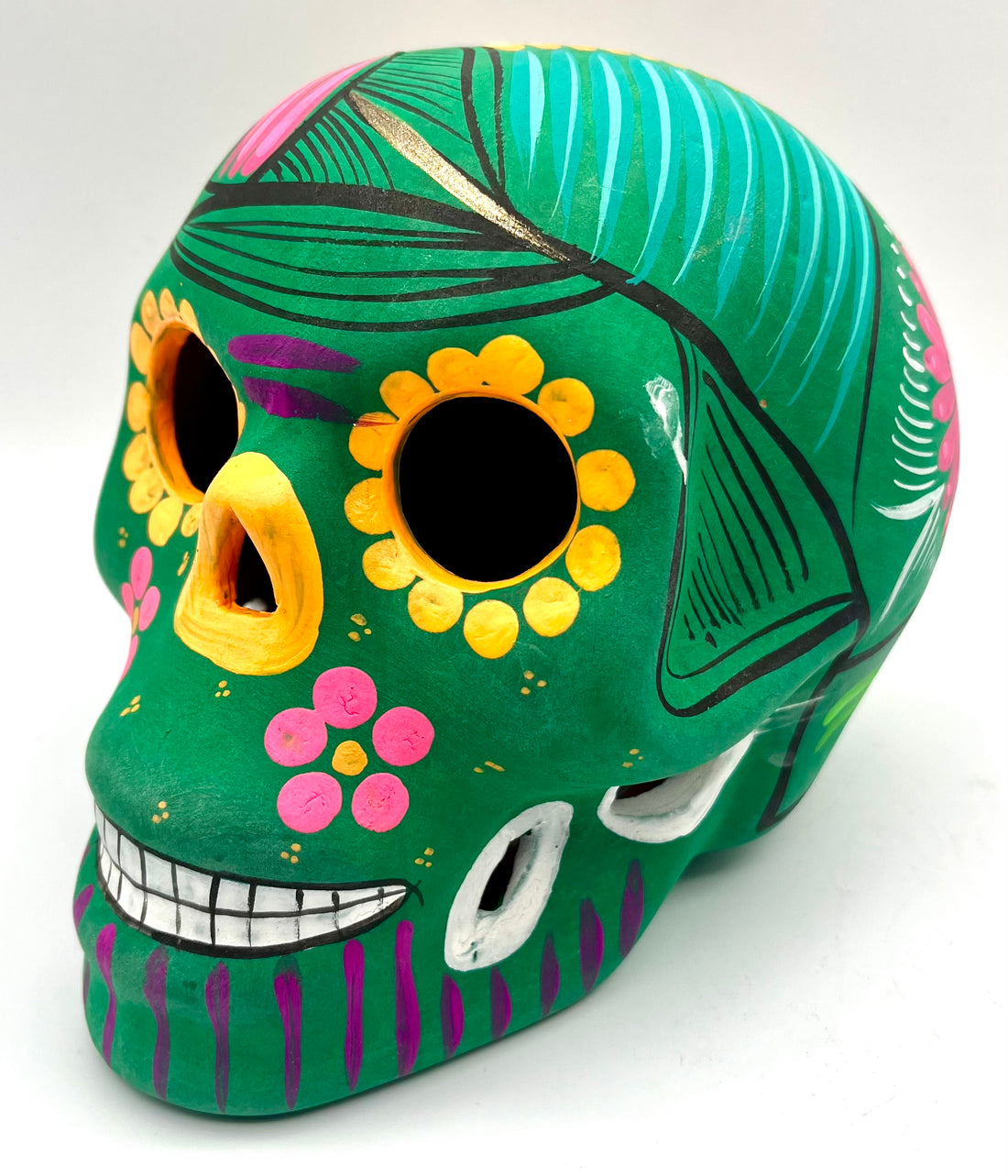 Imports Hand Painted Skull Black Light Paint