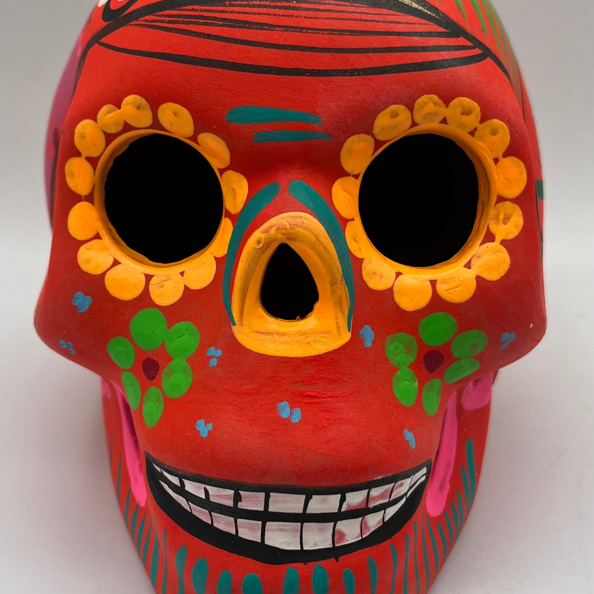 Imports Hand Painted Skull Black Light Paint