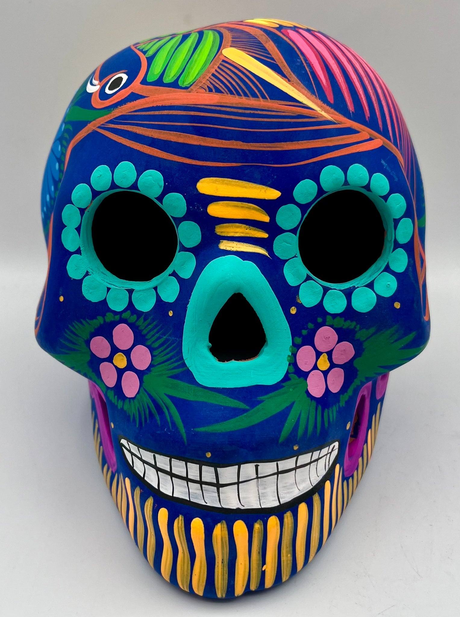 Imports Hand Painted Skull Black Light Paint