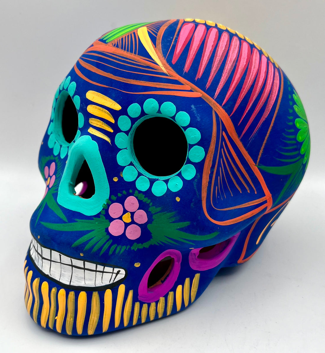 Imports Hand Painted Skull Black Light Paint