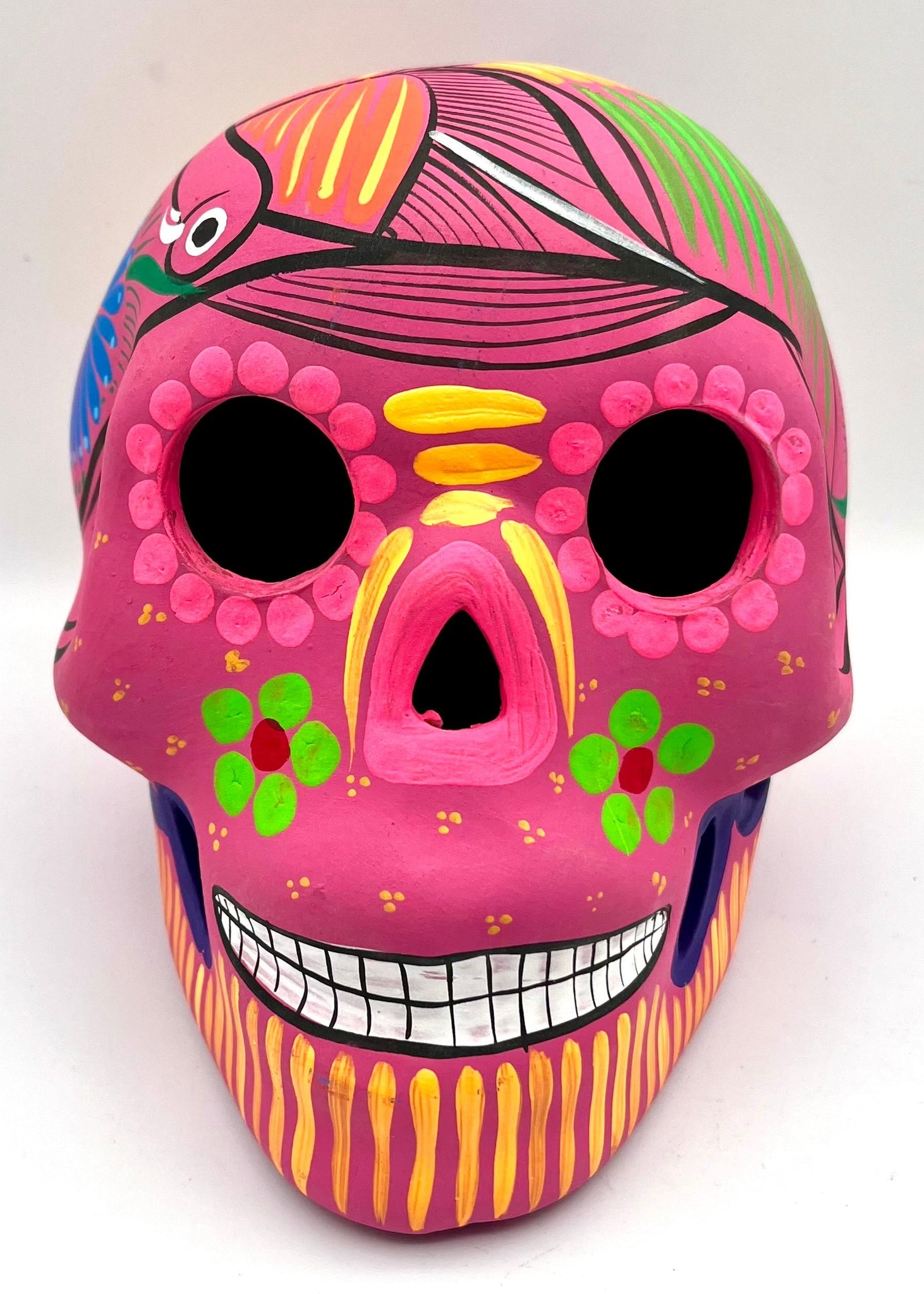 Imports Hand Painted Skull Black Light Paint