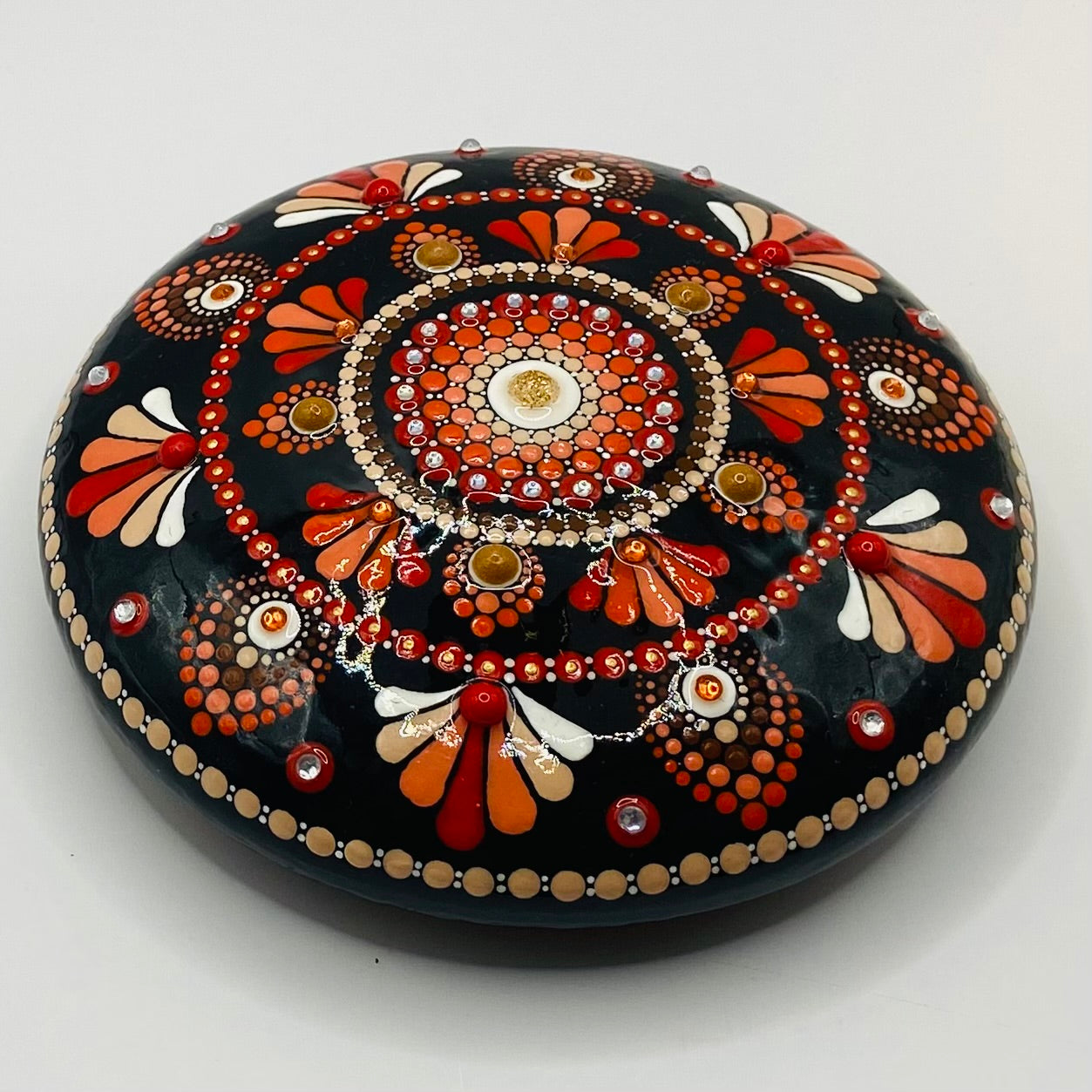 Mandala Dot Rock Art -