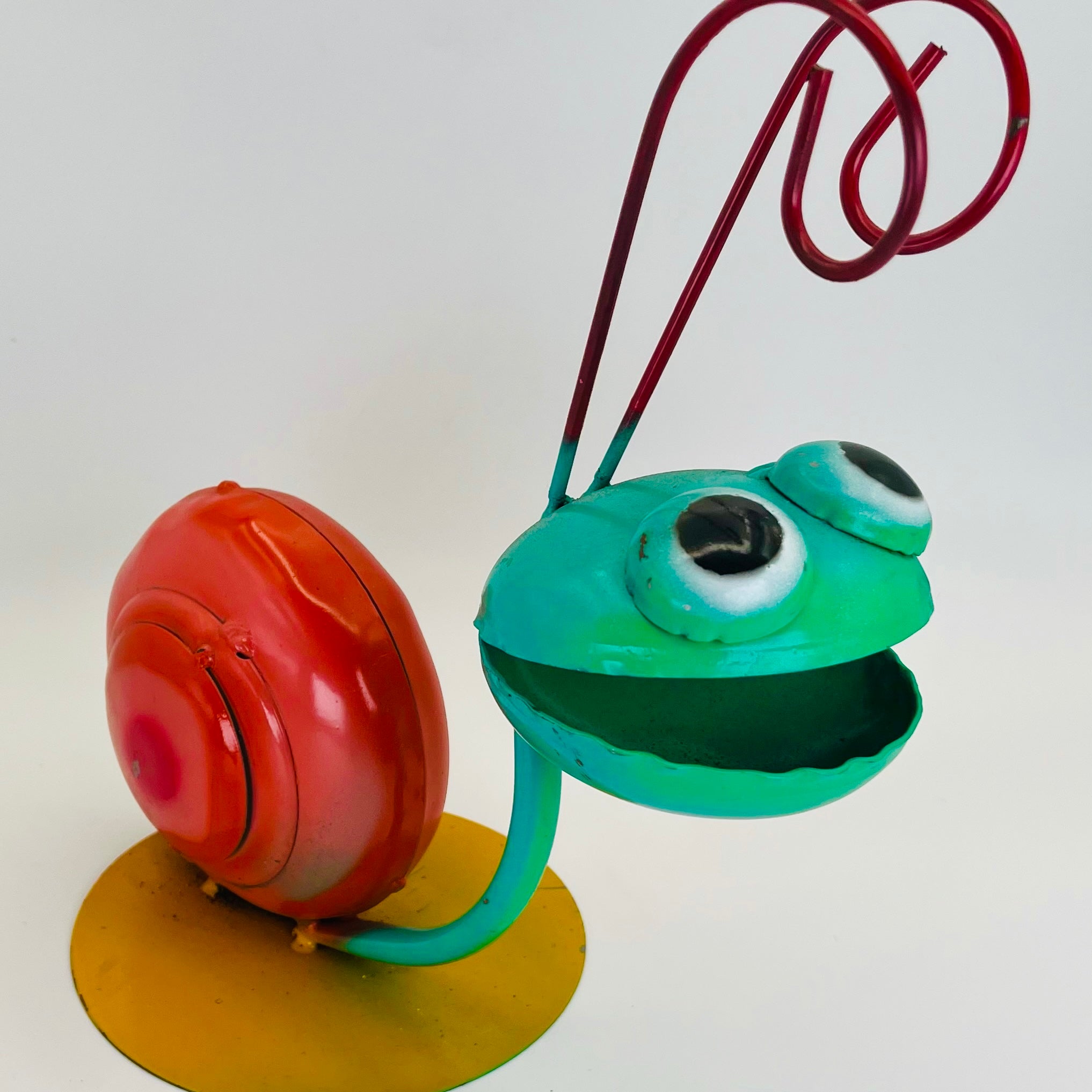 Repurposed Metal Art Snail Large