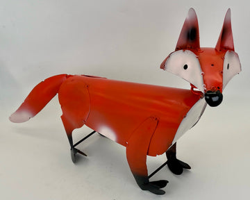 Repurposed Metal Art Fox