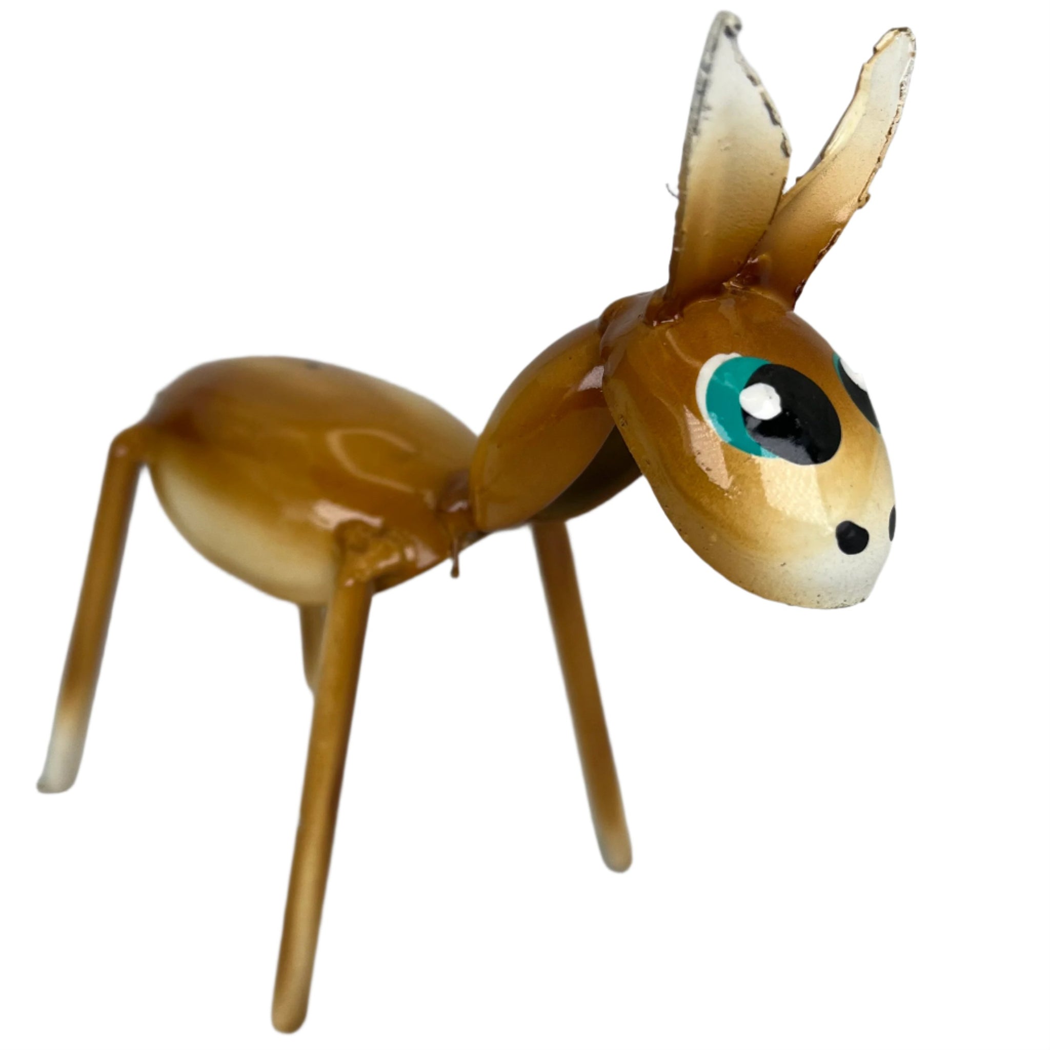 auto paint metal art donkey medium