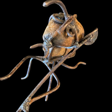 Metal Art ant rock gardener