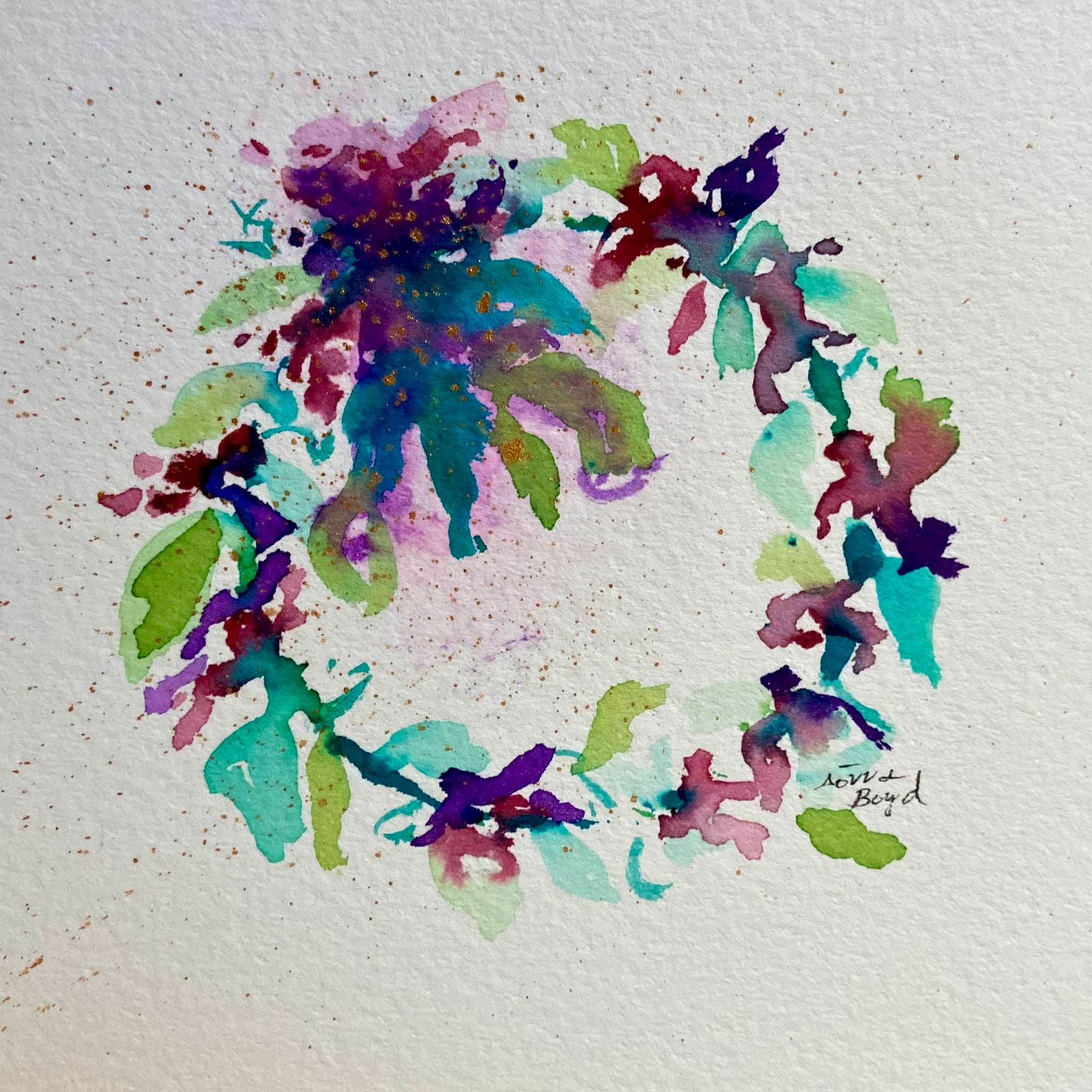 Watercolor Hand Painted